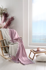 mantas muslin o muselina rosado